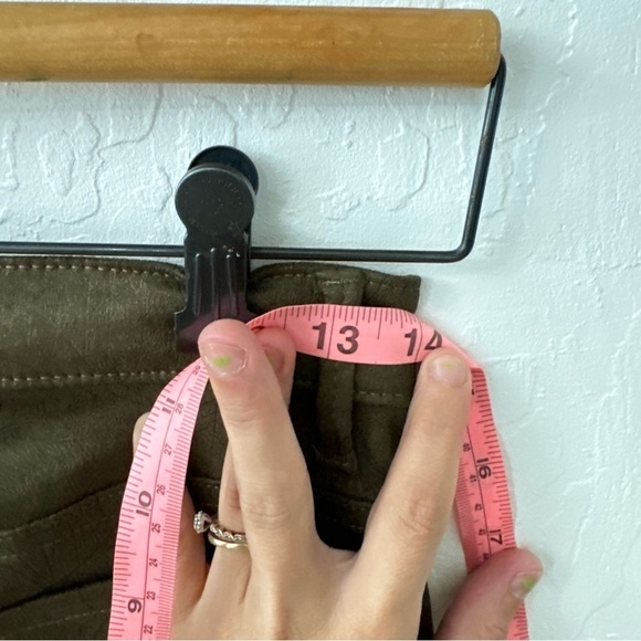 Tractr Olive Green Suede Line Pattern Skinny Jeans 4/27 - Picture 8 of 8